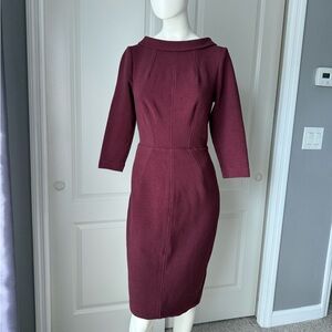 Boden Retro Kennedy Roll Collar Pencil Dress